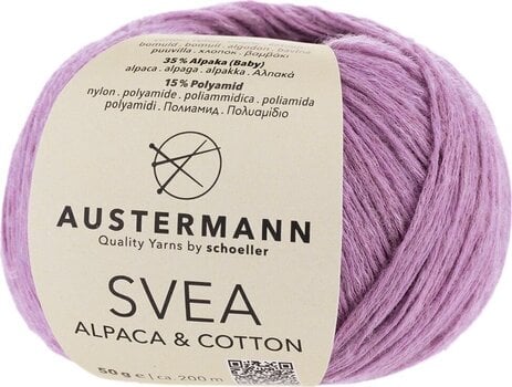 Pređa za pletenje Austermann Svea Alpaca & Cotton 90316-06 Lilac Pređa za pletenje - 1