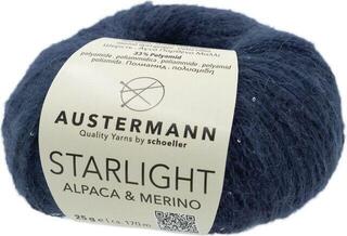 Fire de tricotat Austermann Starlight Alpaca & Merino 90362-5 Dark Blue Fire de tricotat