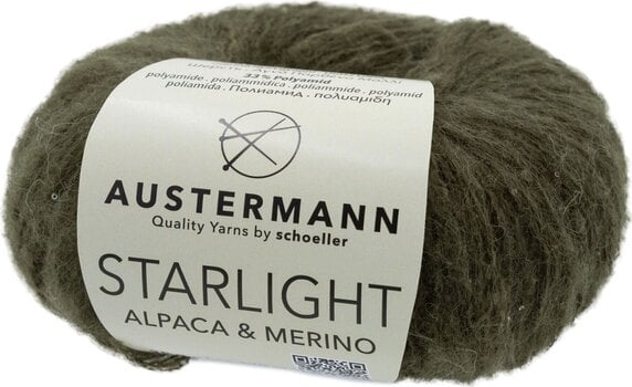 Pređa za pletenje Austermann Starlight Alpaca & Merino 90362-6 Olive Pređa za pletenje - 1