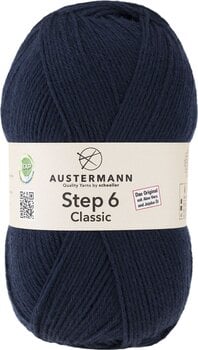 Pređa za pletenje Austermann Step 6 Classic 97693-6010 Night Blue Pređa za pletenje - 1