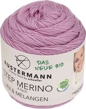 Filati per maglieria Austermann Step Merino 4 Uni & Melangen 90317-1003 Magnolia Filati per maglieria - 1