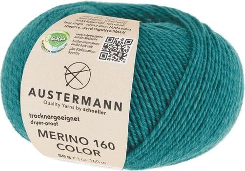 Pređa za pletenje Austermann Merino 160 Color 97611-1218 Lagoon Pređa za pletenje - 1