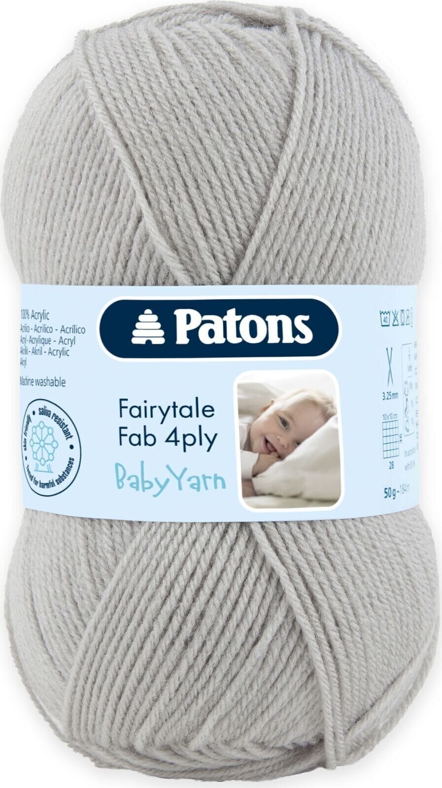 Pređa za pletenje Patons Fairytale Fab 4ply Baby Yarn 9806580-01090 Pređa za pletenje