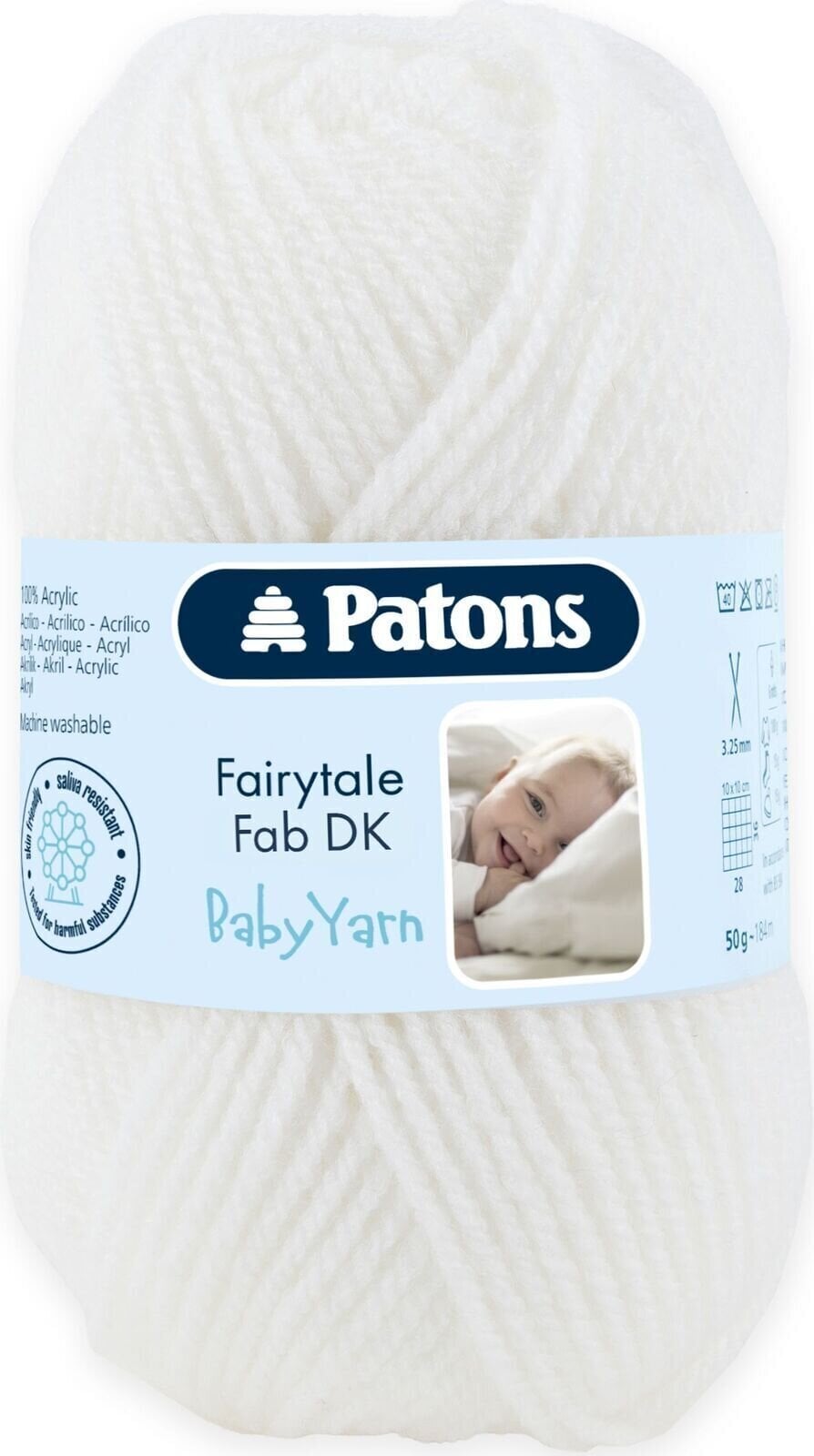 Fire de tricotat Patons Fairytale Fab DK Baby Yarn 9806581-01001 Fire de tricotat