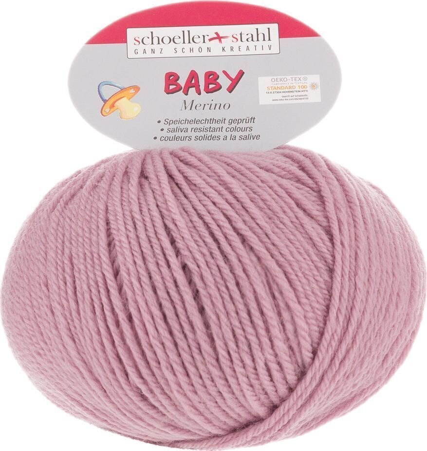 Fire de tricotat Schoeller + Stahl Baby Merino 93429-3950 Old Rose Fire de tricotat