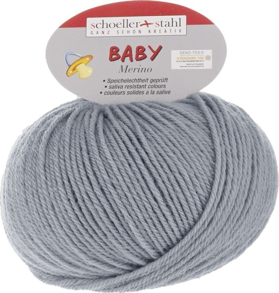Pređa za pletenje Schoeller + Stahl Baby Merino 93429-3954 Silver Pređa za pletenje