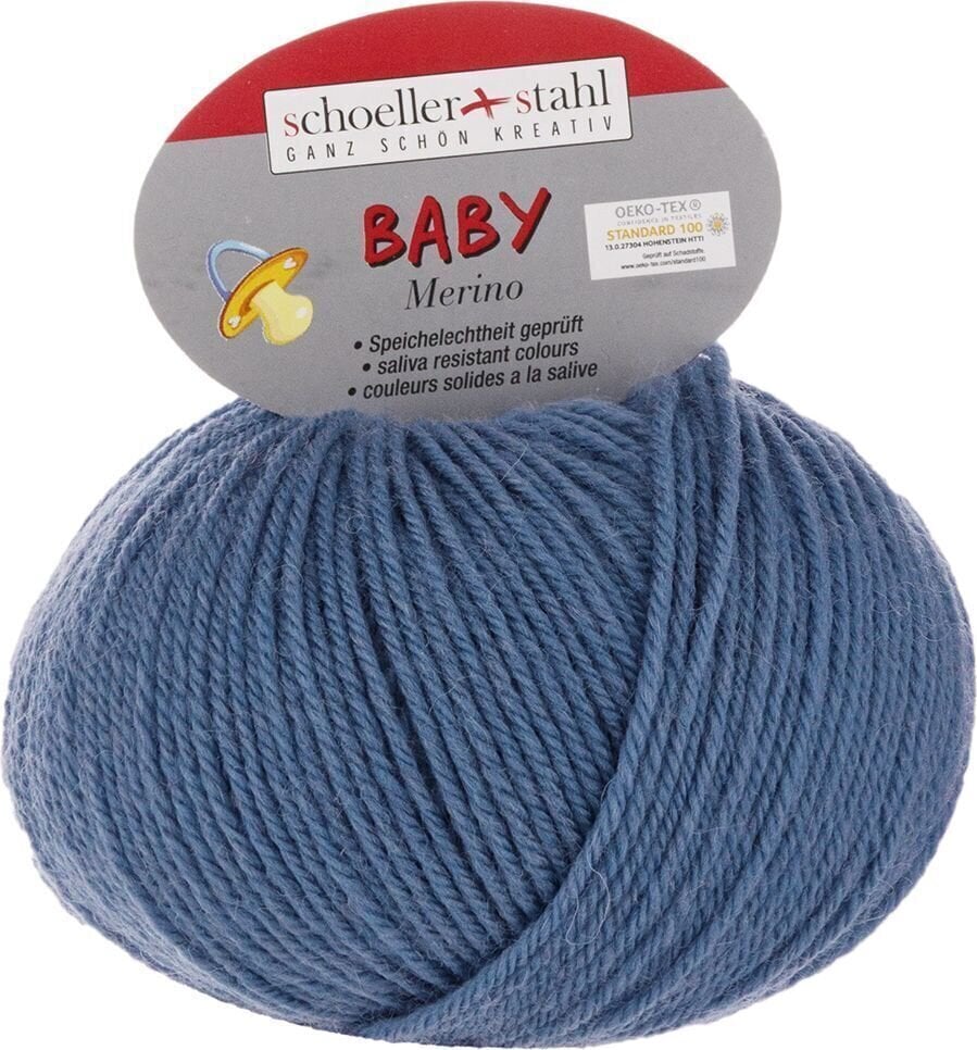 Fire de tricotat Schoeller + Stahl Baby Merino 93429-3955 Smoke Fire de tricotat