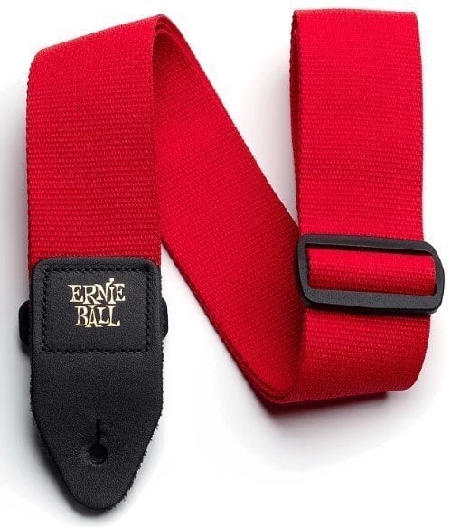 Textilgurte für Gitarren Ernie Ball Red Polypro Guitar Strap
