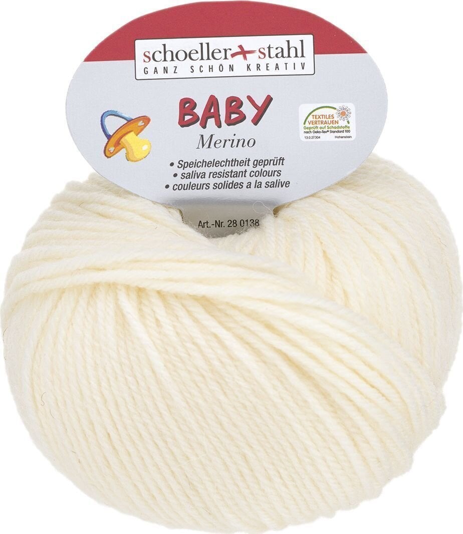 Pređa za pletenje Schoeller + Stahl Baby Merino 93429-3902 Wool White Pređa za pletenje