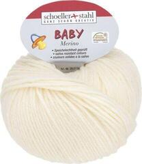 Knitting Yarn Schoeller + Stahl Baby Merino 93429-3902 Wool White Knitting Yarn