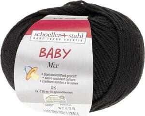 Pređa za pletenje Schoeller + Stahl Baby Mix 90166-02 Black Pređa za pletenje