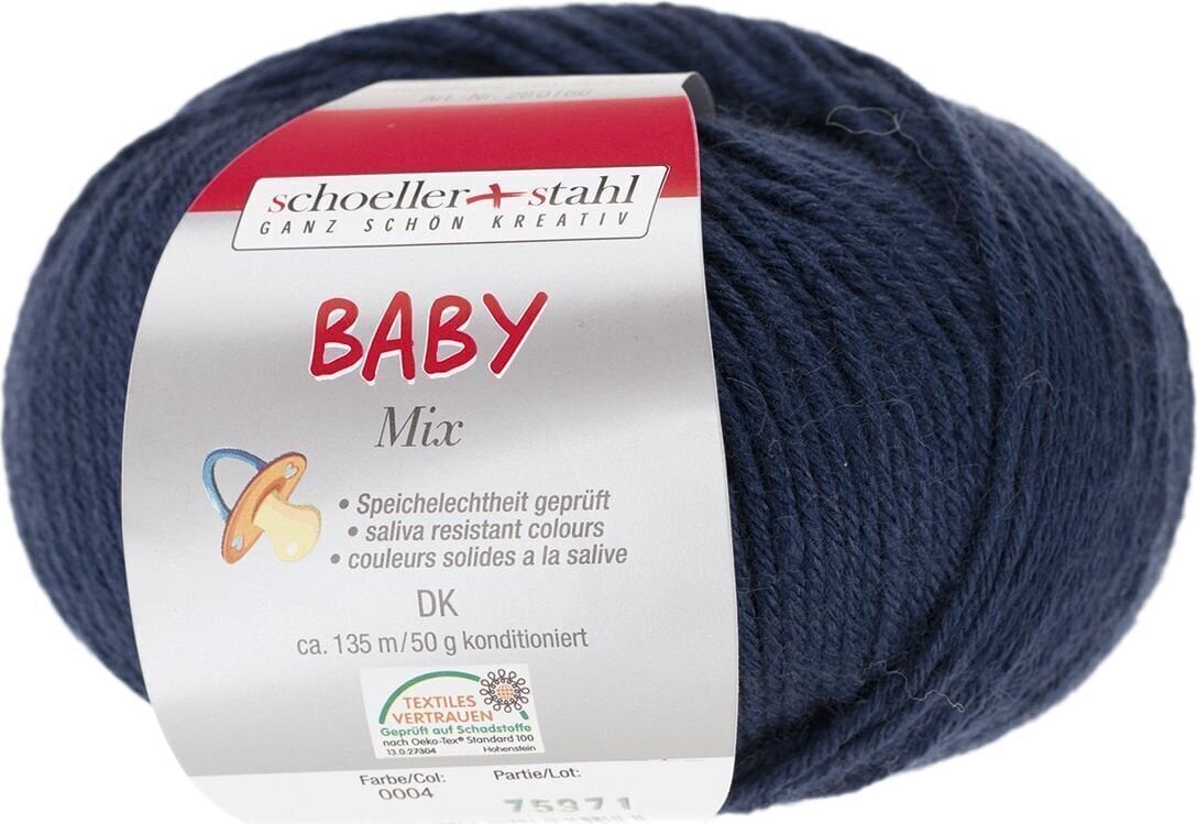 Pređa za pletenje Schoeller + Stahl Baby Mix 90166-04 Dark Blue Pređa za pletenje