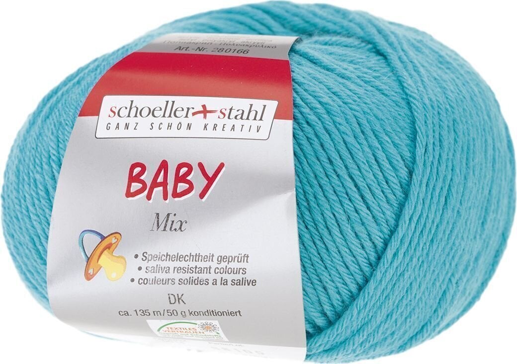 Pređa za pletenje Schoeller + Stahl Baby Mix 90166-14 Turquoise Pređa za pletenje