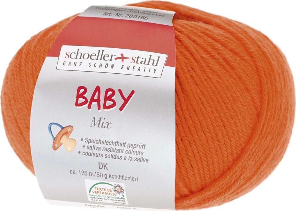 Pređa za pletenje Schoeller + Stahl Baby Mix 90166-17 Orange Pređa za pletenje