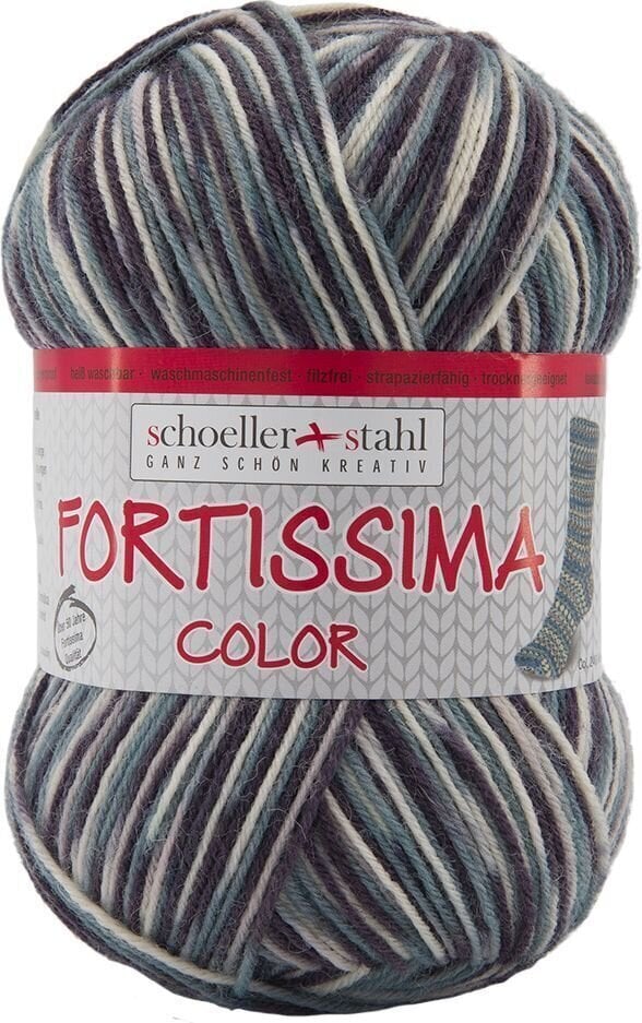Pređa za pletenje Schoeller + Stahl Fortissima Color 90028-2407 Grey Pređa za pletenje