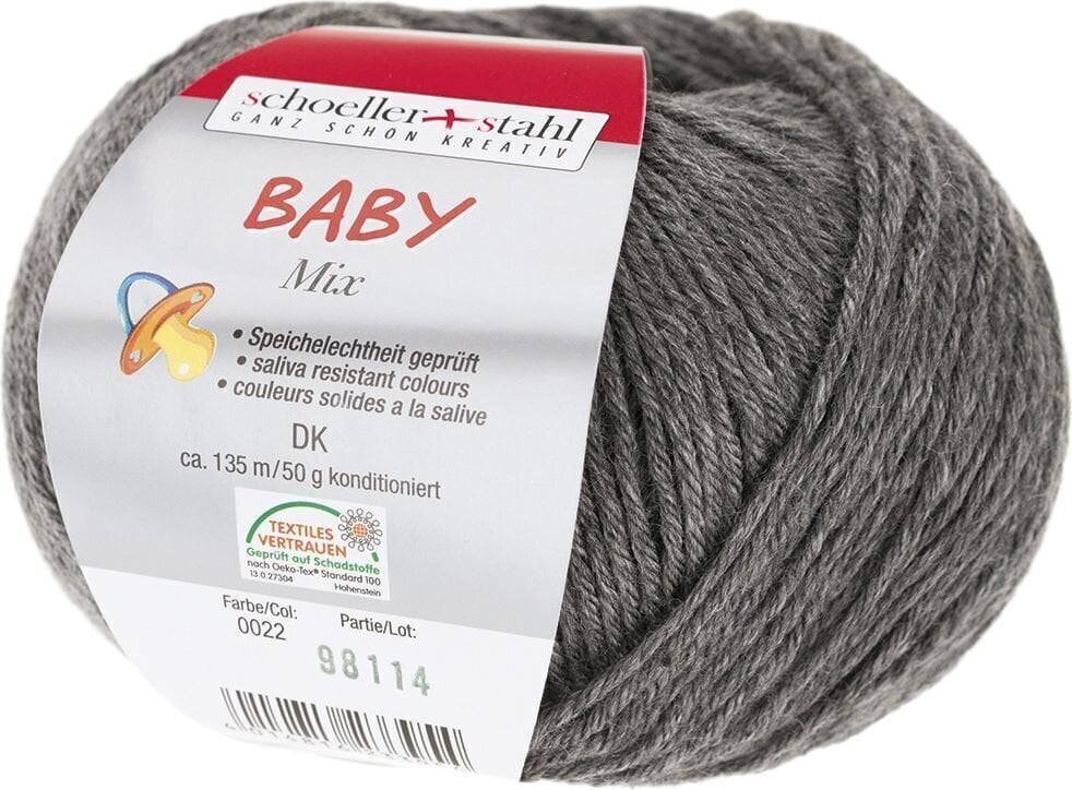 Pređa za pletenje Schoeller + Stahl Baby Mix 90166-22 Grey Mottled Pređa za pletenje