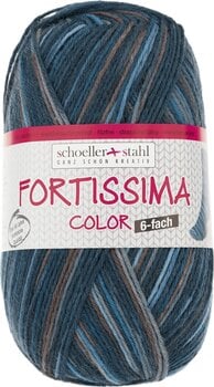 Pređa za pletenje Schoeller + Stahl Fortissima Color 6-fach 90008-164 Deep Sea Pređa za pletenje - 1