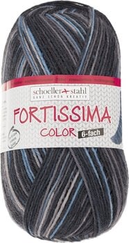 Pređa za pletenje Schoeller + Stahl Fortissima Color 6-fach 90008-165 Asphalt Pređa za pletenje - 1