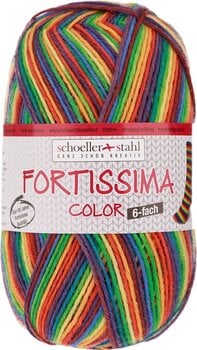 Pređa za pletenje Schoeller + Stahl Fortissima Color 6-fach 90008-199 Rainbow Pređa za pletenje - 1