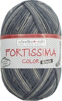 Pređa za pletenje Schoeller + Stahl Fortissima Color 6-fach 90008-469 Onyx Pređa za pletenje - 1