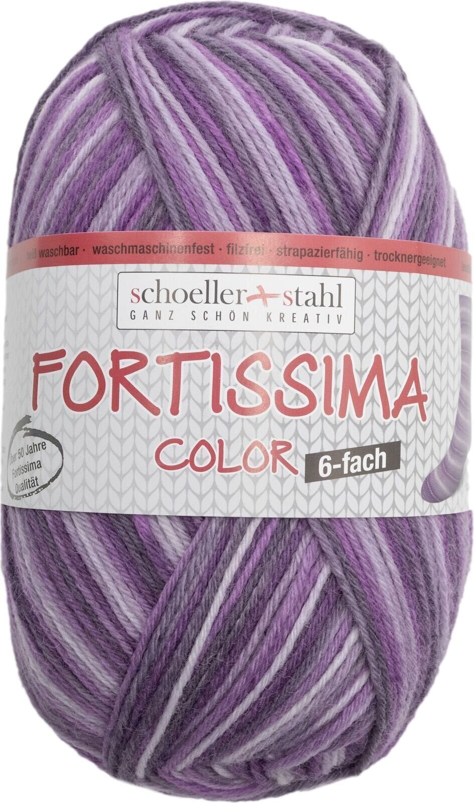 Pređa za pletenje Schoeller + Stahl Fortissima Color 6-fach 90008-472 Amethyst Pređa za pletenje