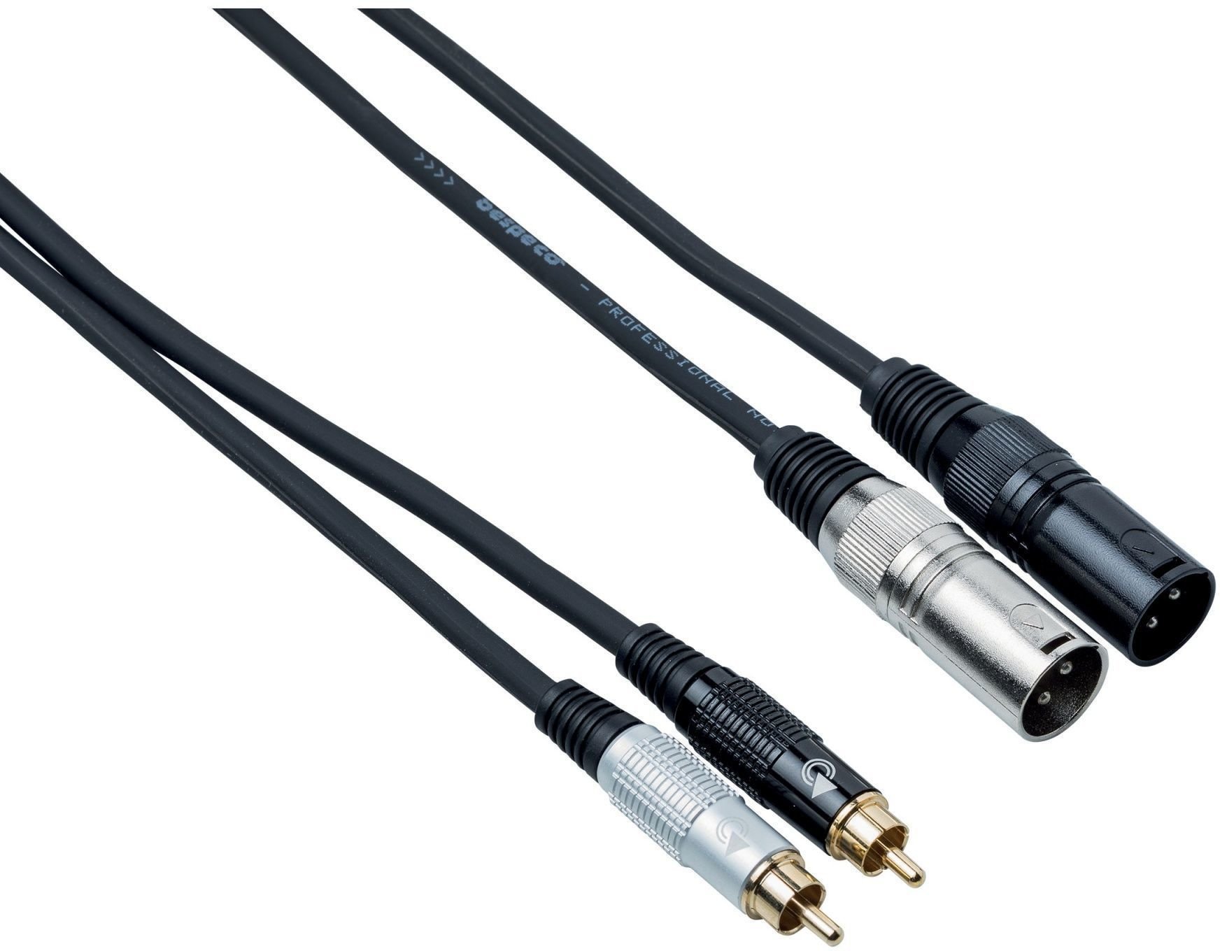 Audio kábel Bespeco EAY2X2R150 1,5 m Audio kábel