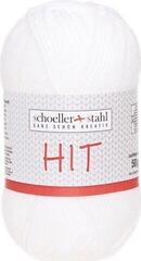Knitting Yarn Schoeller + Stahl Hit 93657-01 White Knitting Yarn