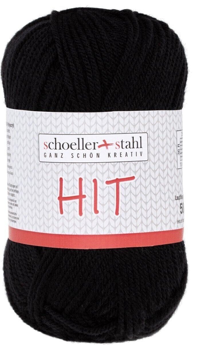 Pređa za pletenje Schoeller + Stahl Hit 93657-02 Black Pređa za pletenje