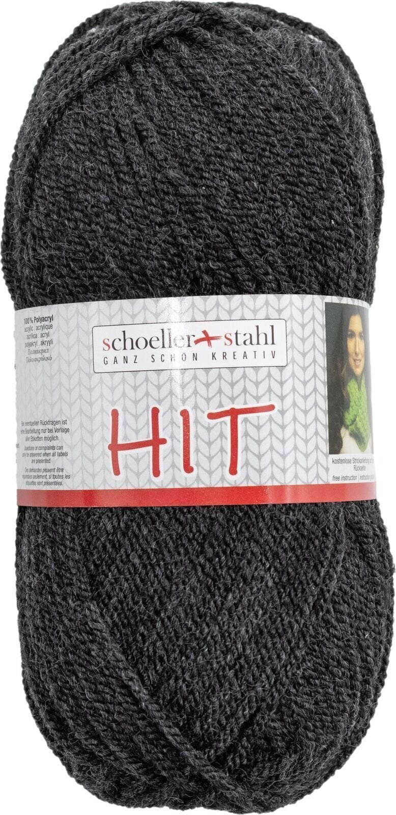 Pređa za pletenje Schoeller + Stahl Hit 93657-267 Anthracite Mottled Pređa za pletenje