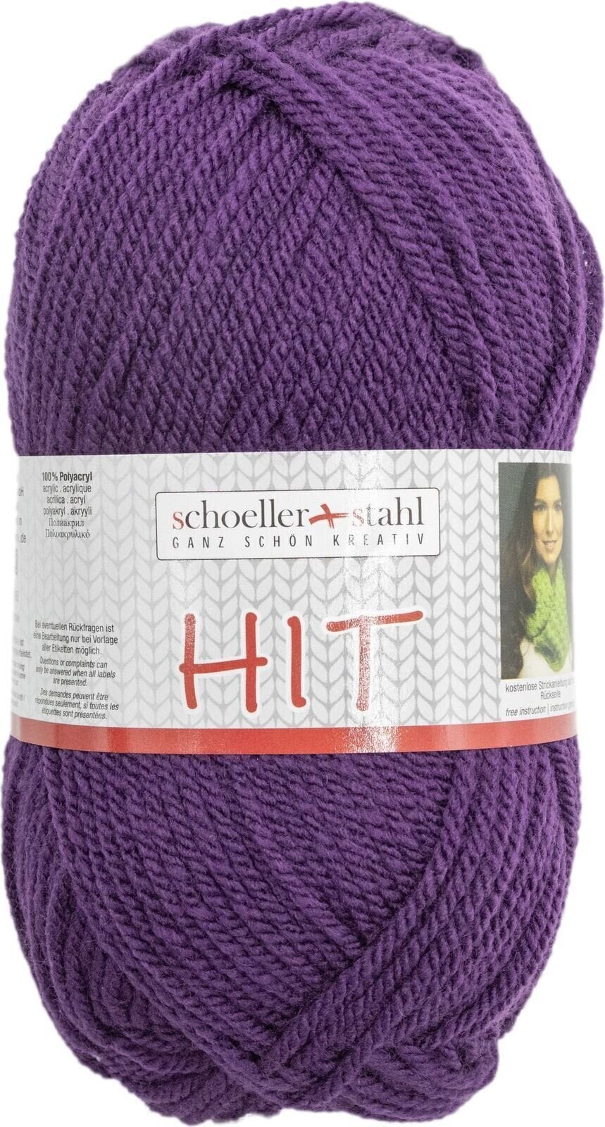Pređa za pletenje Schoeller + Stahl Hit 93657-268 Aubergine Pređa za pletenje