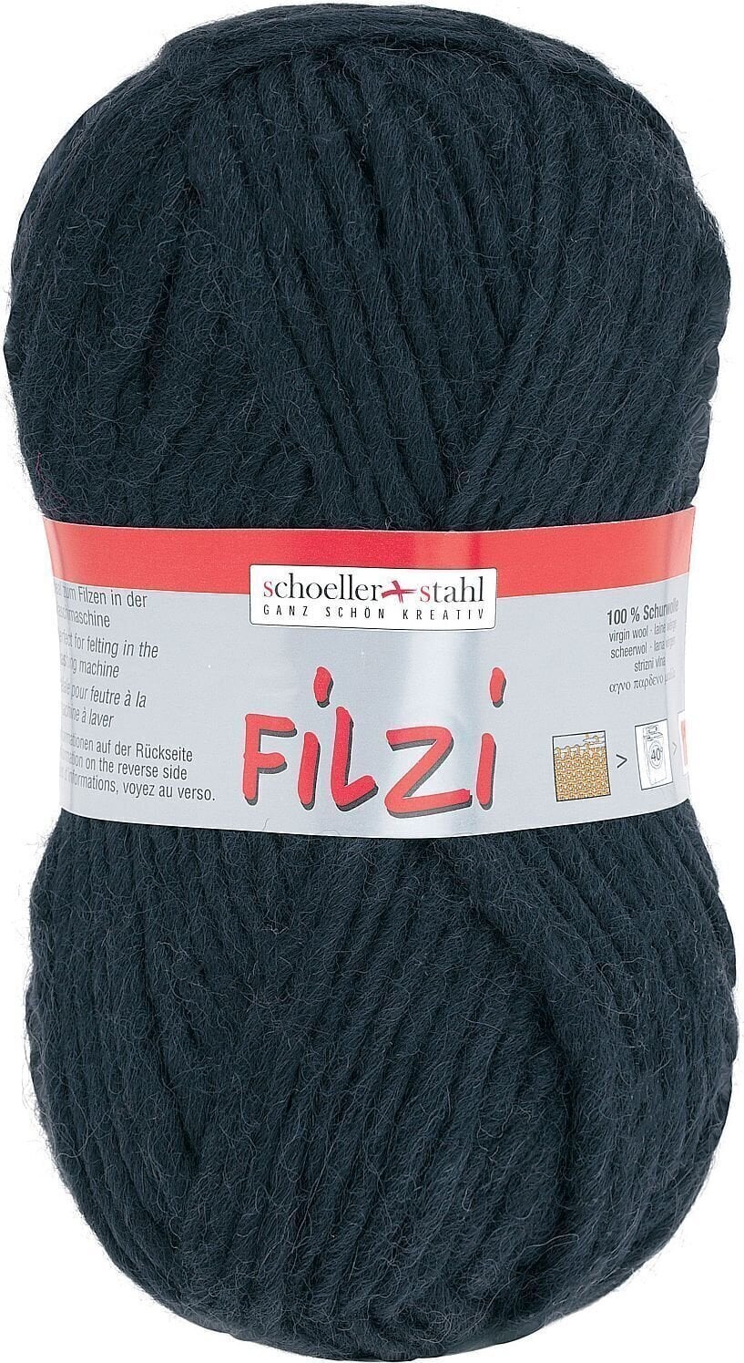 Pređa za pletenje Schoeller + Stahl Filzi 90119-02 Black Pređa za pletenje