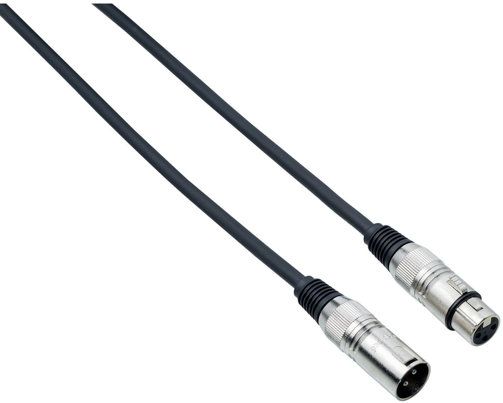 Mikrofon kábel Bespeco IROMB200 Fekete 2 m