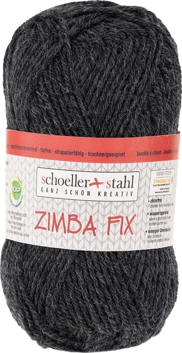 Pređa za pletenje Schoeller + Stahl Zimba Fix 90138-01 Anthracite Mottled Pređa za pletenje