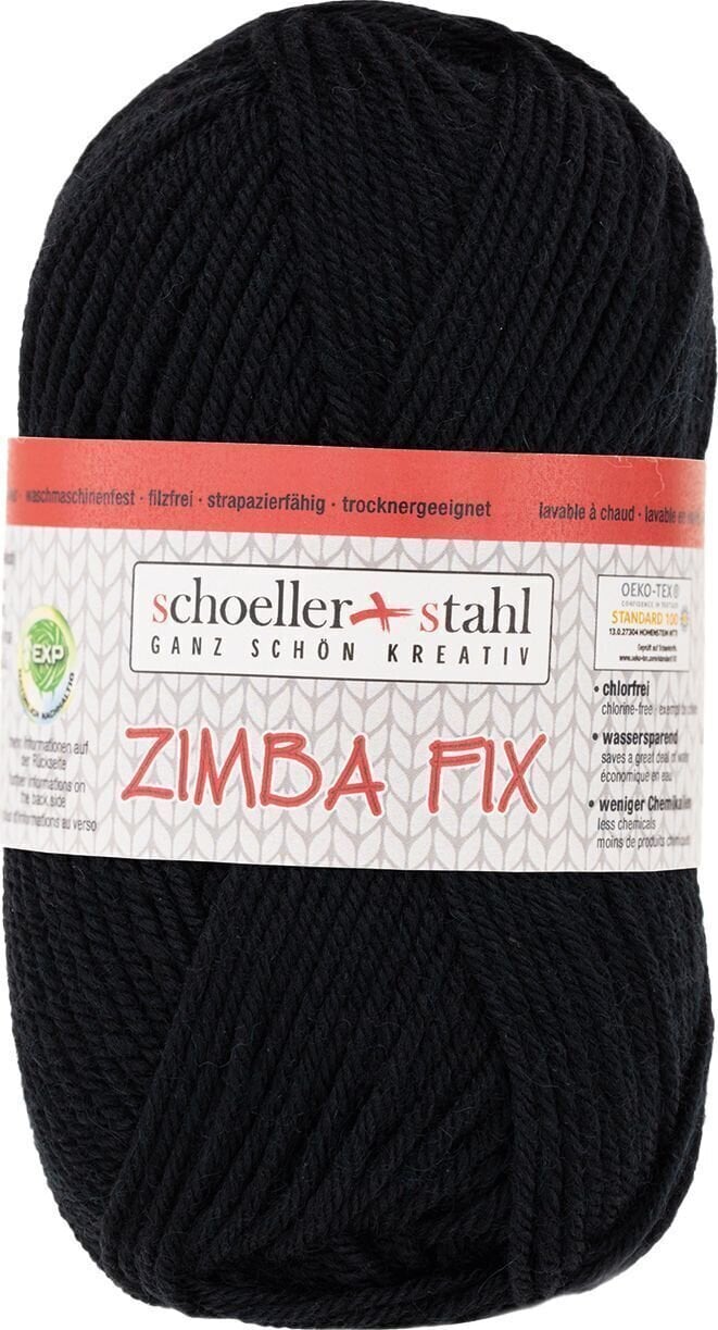 Pređa za pletenje Schoeller + Stahl Zimba Fix 90138-121 Black Pređa za pletenje