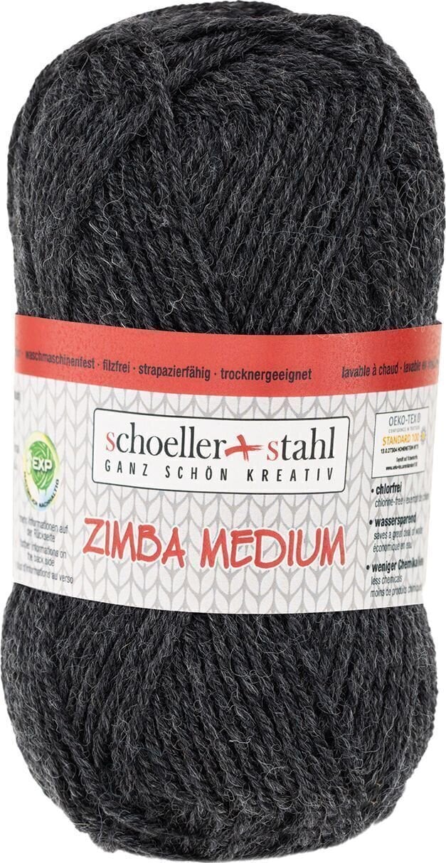 Fire de tricotat Schoeller + Stahl Zimba Medium 90139-01 Anthracite Mottled Fire de tricotat
