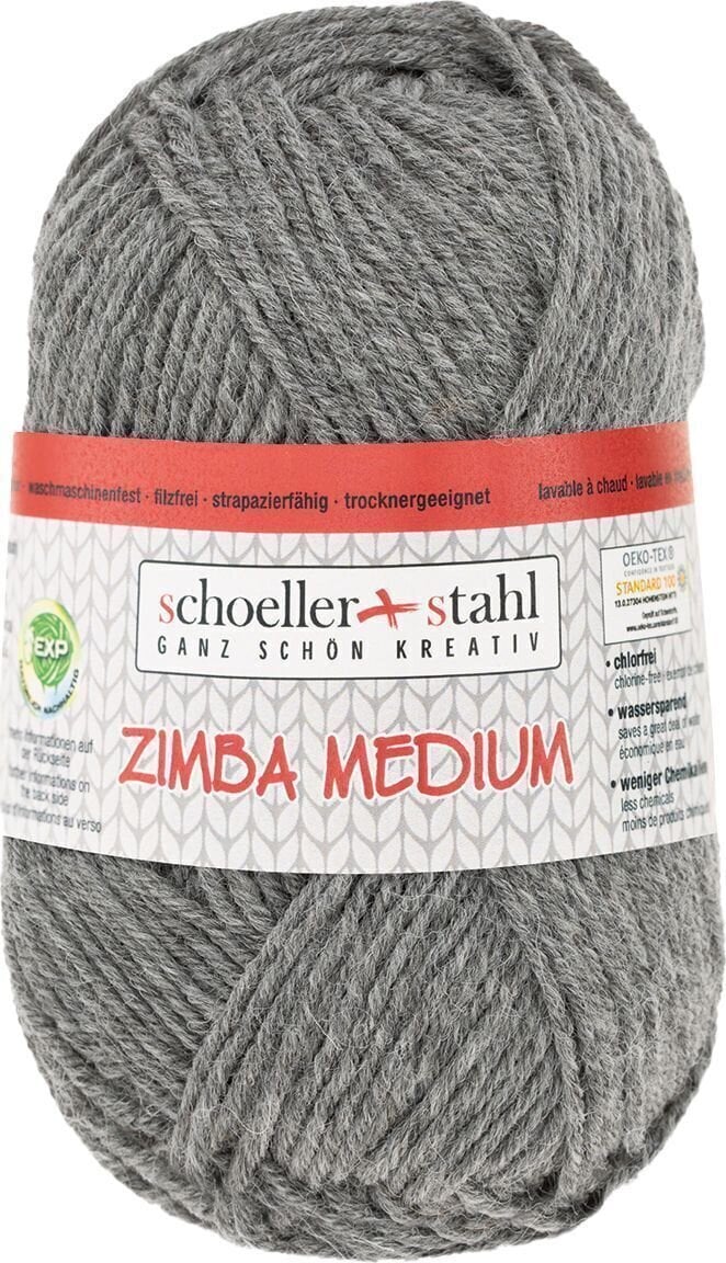Pređa za pletenje Schoeller + Stahl Zimba Medium 90139-02 Light Grey Mottled Pređa za pletenje