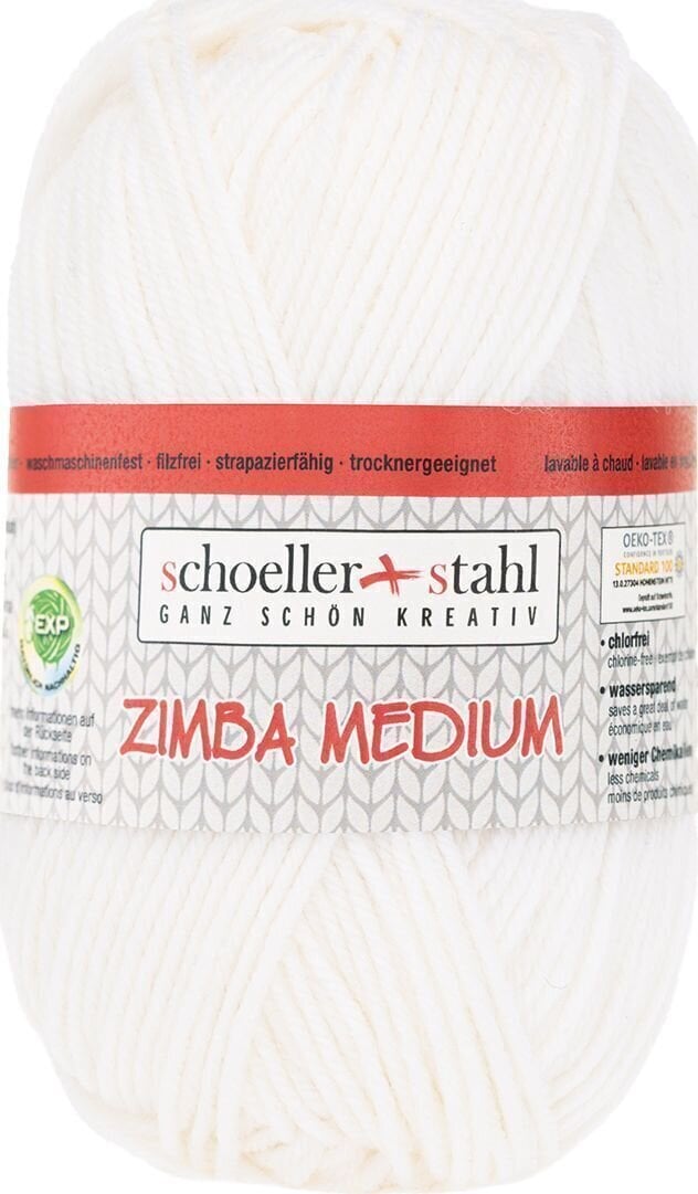 Pređa za pletenje Schoeller + Stahl Zimba Medium 90139-20 White Pređa za pletenje