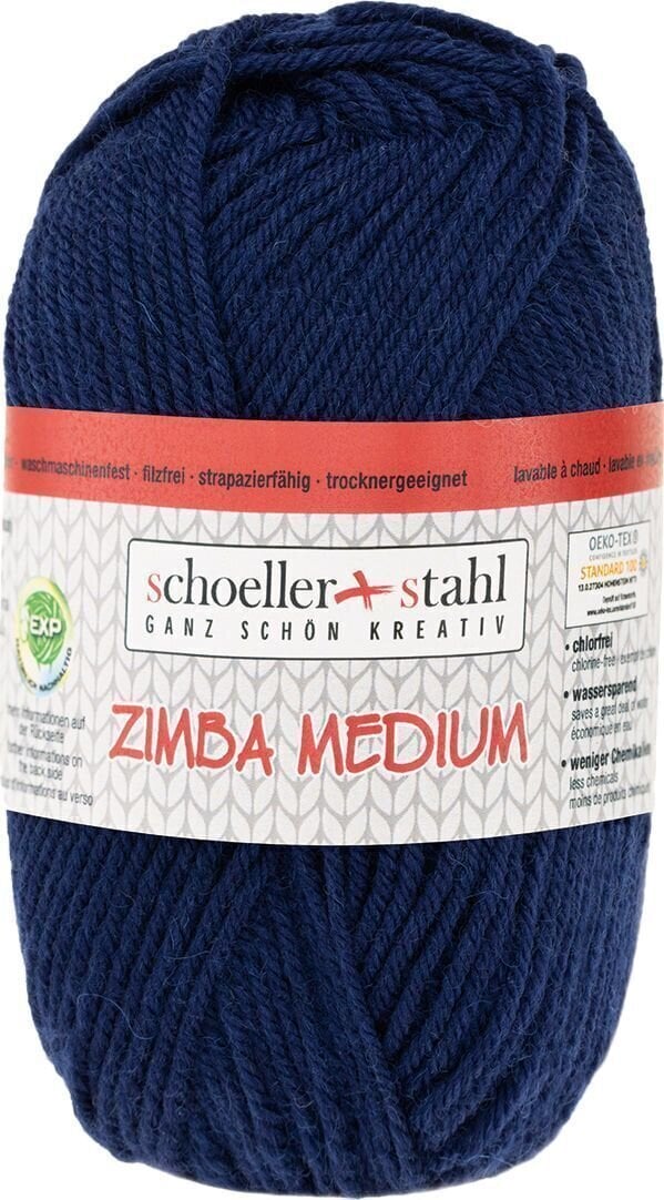 Pređa za pletenje Schoeller + Stahl Zimba Medium 90139-580 Navy Pređa za pletenje