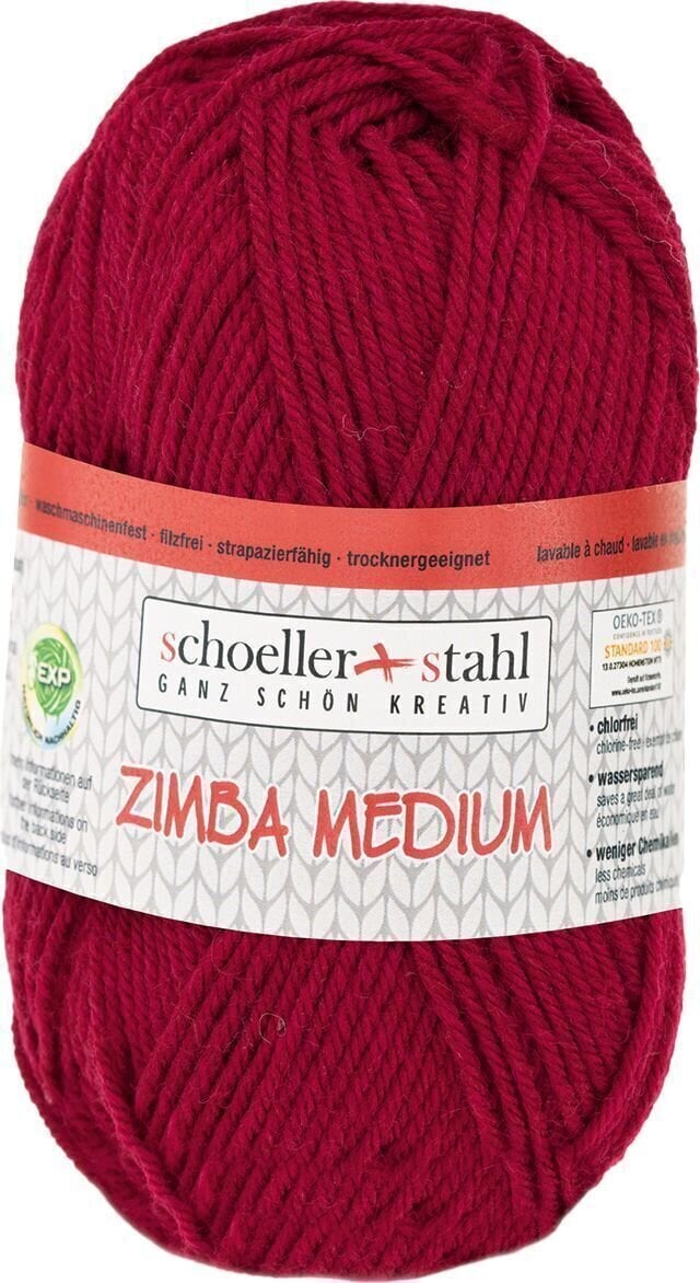 Pređa za pletenje Schoeller + Stahl Zimba Medium 90139-942 Wine Red Pređa za pletenje