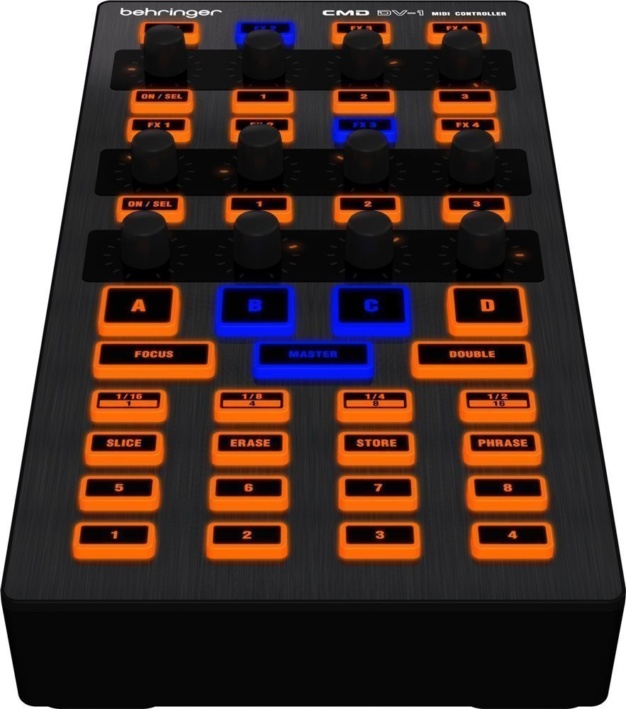 Controlador MIDI Behringer CMD DV-1 DJ Controller