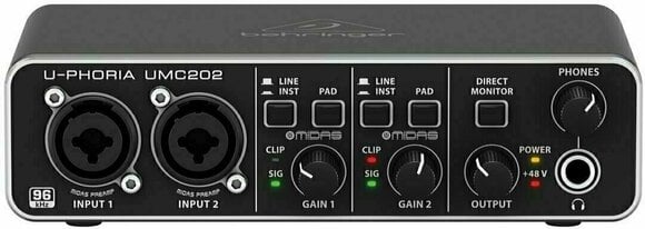 USB-lydgrænseflade Behringer UMC202 U-Phoria - 1