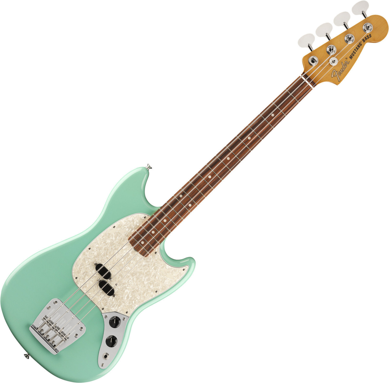 4-strängad basgitarr Fender Vintera 60s Mustang Bass PF Sea Foam Green