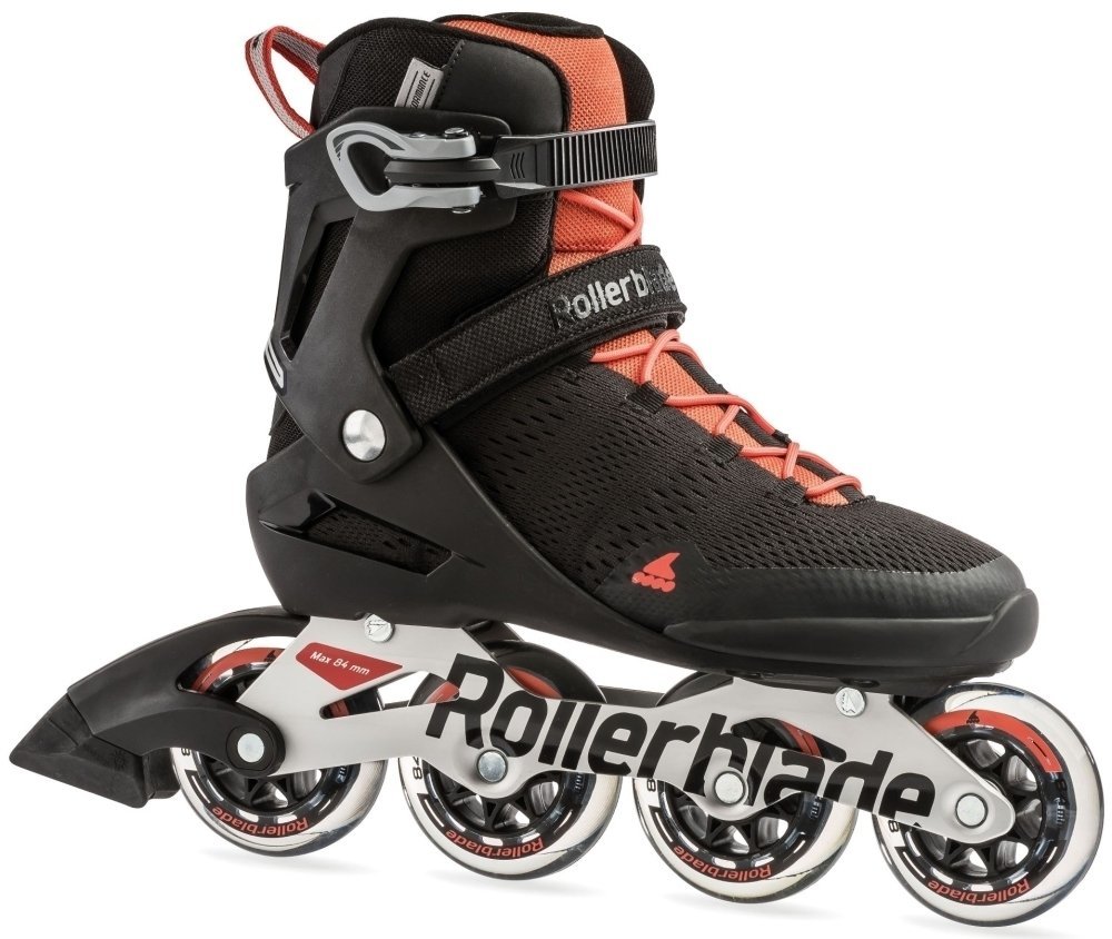 Kolieskové korčule Rollerblade Spark 84 Black/Luminous Red 44,5 Kolieskové korčule