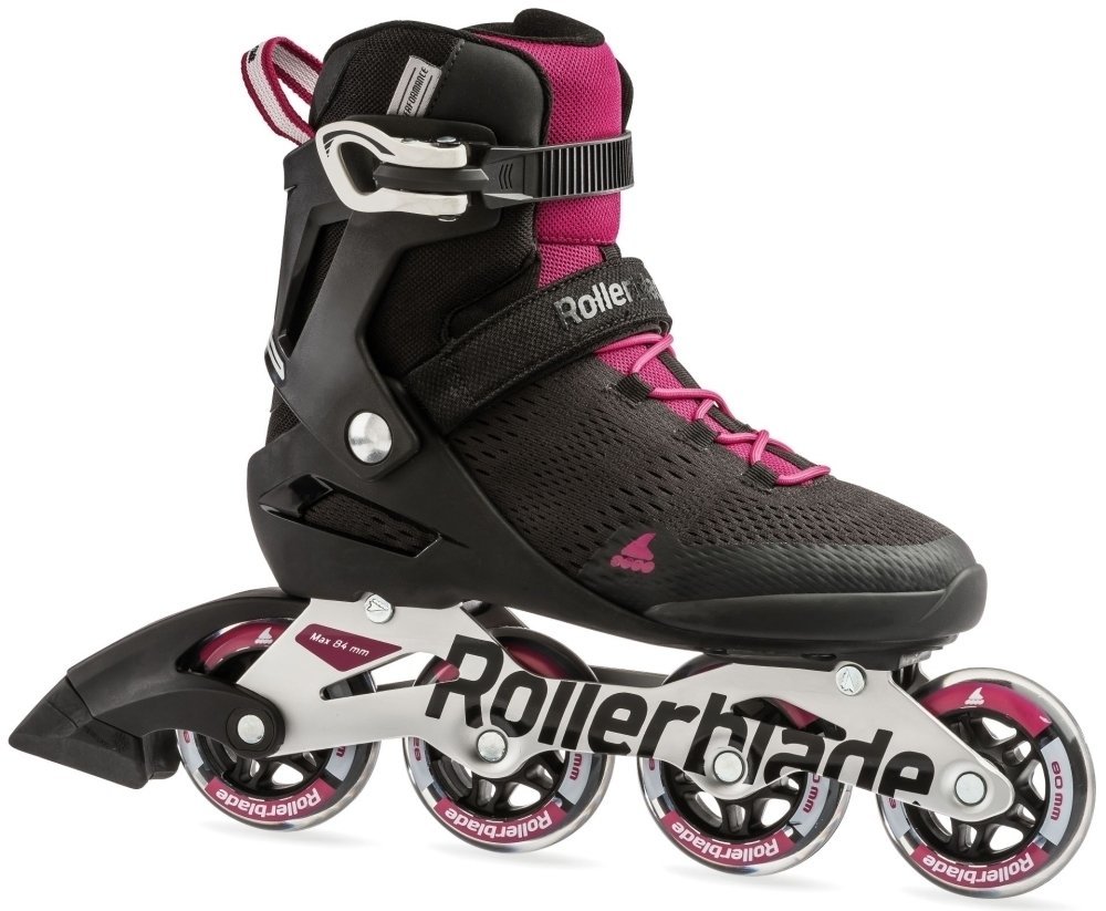 Roller Skates Rollerblade Spark 80 ST W Black/Dark Pink 24/38