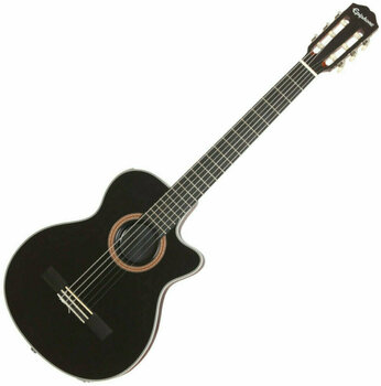 Classical Guitar with Preamp Epiphone CEC Coupe Ebony - 1