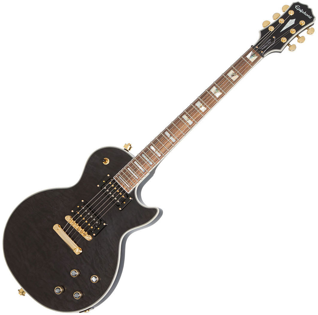Električna kitara Epiphone Prophecy Les Paul Custom Plus GX Outfit Midnight Ebony