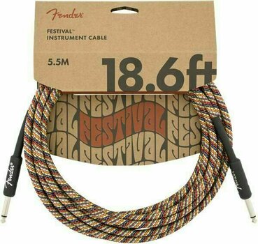 Инструментален кабел Fender Festival Series Мулти 5,5 m Директен - Директен - 1