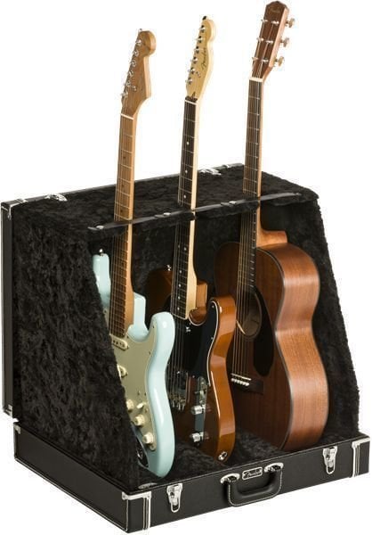 Standaard voor meerdere gitaren Fender Classic Series Case Stand 3 Black Standaard voor meerdere gitaren