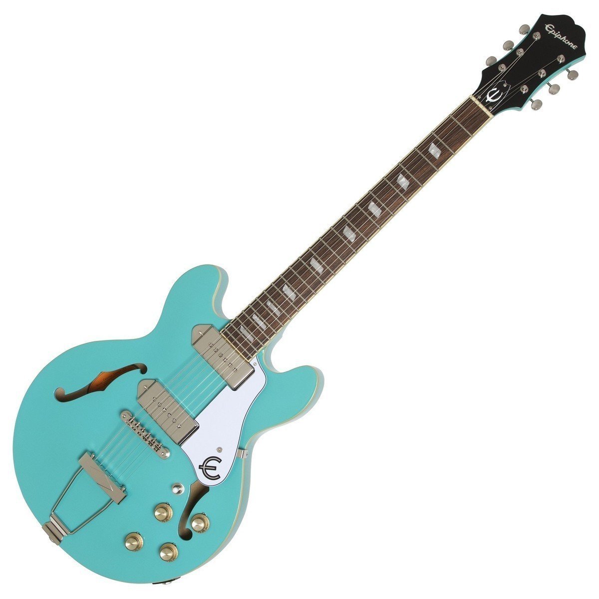 Halvakustisk gitarr Epiphone Casino Coupe Turquoise