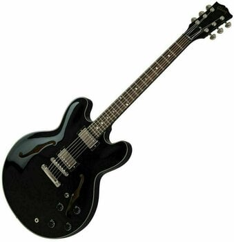 Guitare semi-acoustique Gibson ES-335 Studio Ebony - 1